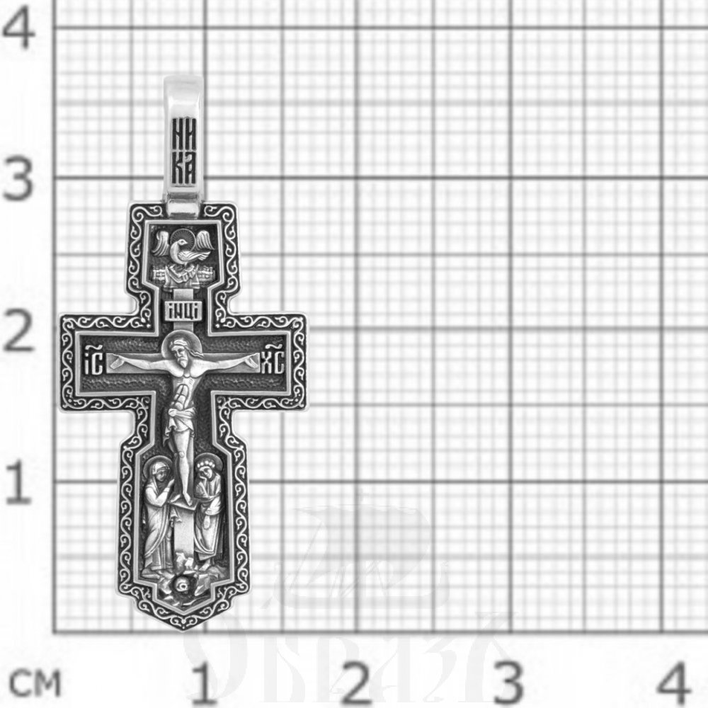 крест «распятие. иисусова молитва», серебро 925 проба (арт. 101.577)